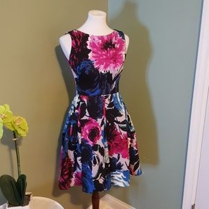 Taylor Fit and Flare Floral Dress